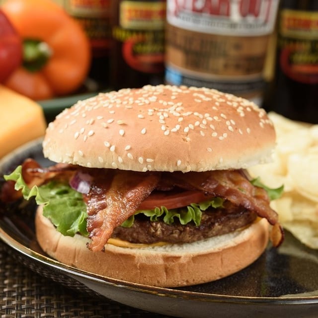 Bacon Cheddar Burger.