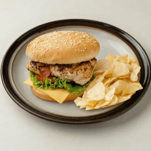 Grilled Chicken Fillet Sandwich.