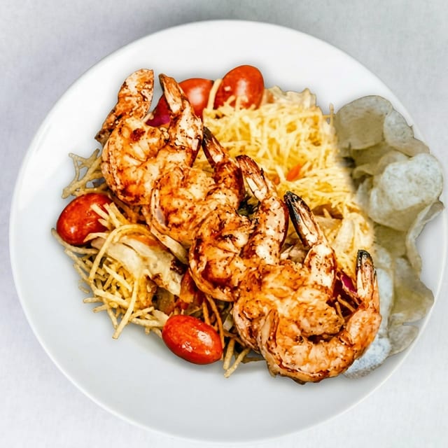 Grilled Shrimp Garden Salad.