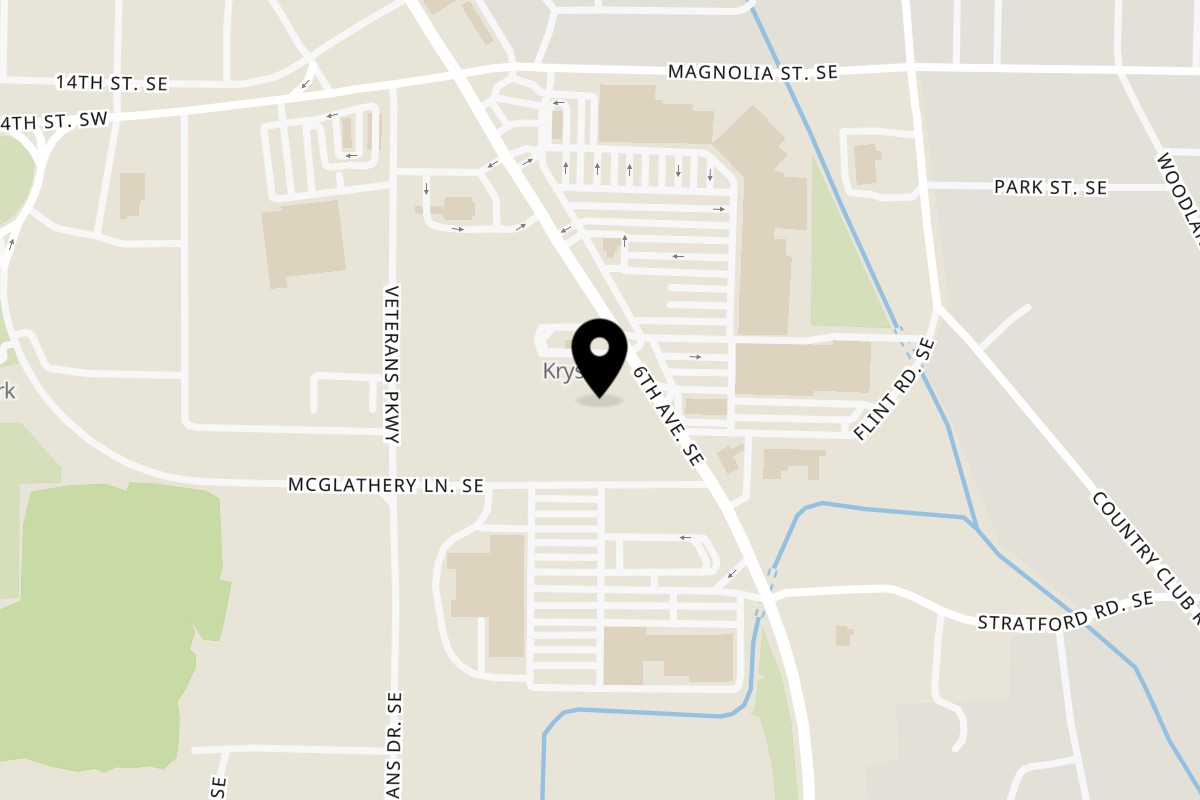 Map showing the location of Steak-Out - Decatur | Athens Decatur on 1823 6th Avenue Southeast in Decatur